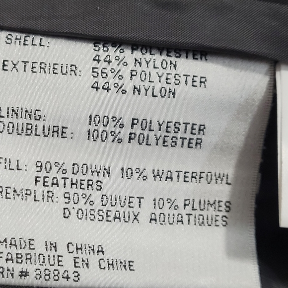 Via Spiga Swirl Down Charcoal Puffer Coat Size M Full Zip Hooded Long Quilted - Picture 7 of 8